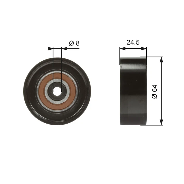 Galet Enrouleur (Courroie D'accessoire) Audi A4 B6 2.5 Tdi Quattro,2.5 Tdi