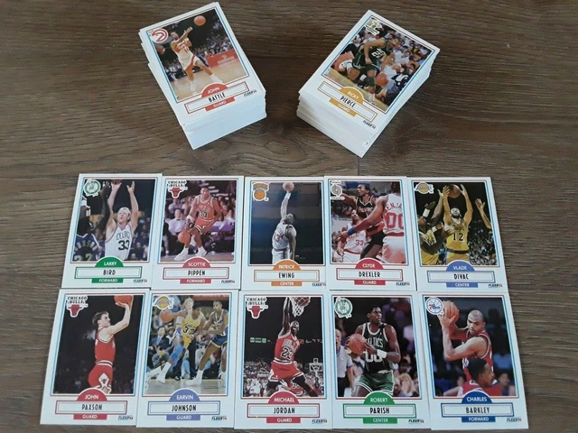Fleer 1990-91 NBA Basketball - COMPLETO Set base 198 carte con Michael Jordan