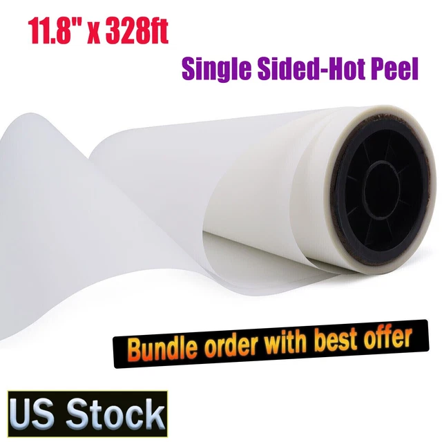DTF Transfer Film DTF PET FILM Roll 11.8" x 328 FT Single Sided Hot Peel