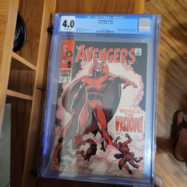 Avengers #57 CGC 4.0 VINTAGE Marvel Comic KEY 1st Silver Age Vision Appearance