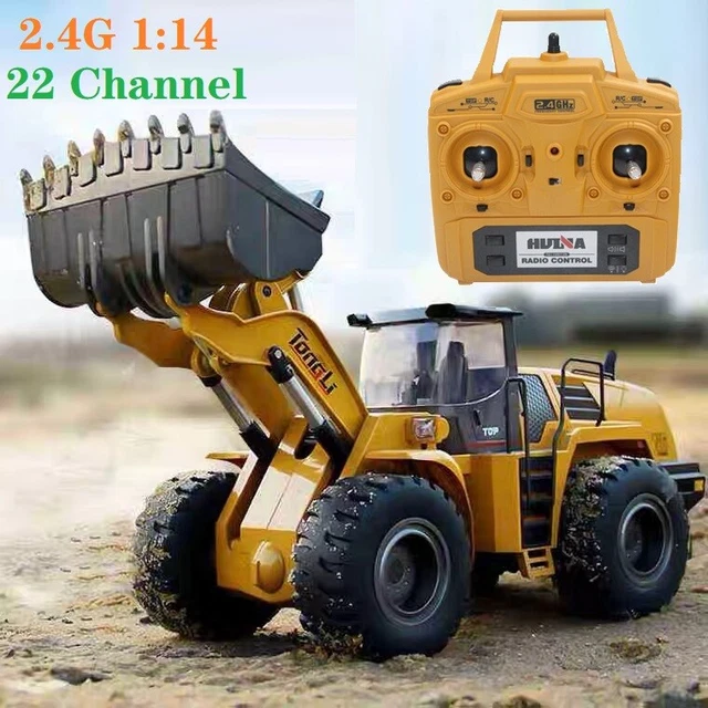 HUINA 1583 RC Wheel Loader 2.4G 22Ch 1:14 RC Model Remote Control ...