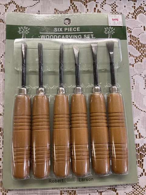 USA Six  (6)  Piece FINE Carving Woodcarving Chisel Set, Robert Larson NIP
