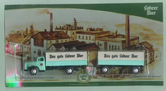 Werbetruck Lohrer Bier Nostalgie Truck  1:87   OVP    C
