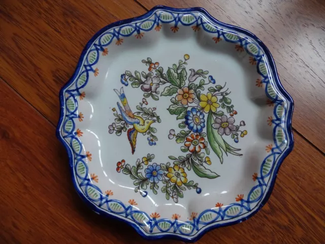 BELLE ASSIETTE EN FAIENCE DE NEVERS ANTOINE MONTAGNON n°3