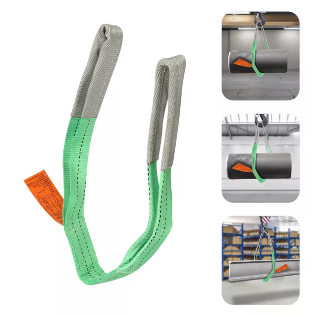 Cinghia di sollevamento rotonda imbracatura 2000 kg.2 tonnellate sollevamento a 1 metro 1,96 pollici nuova DHL