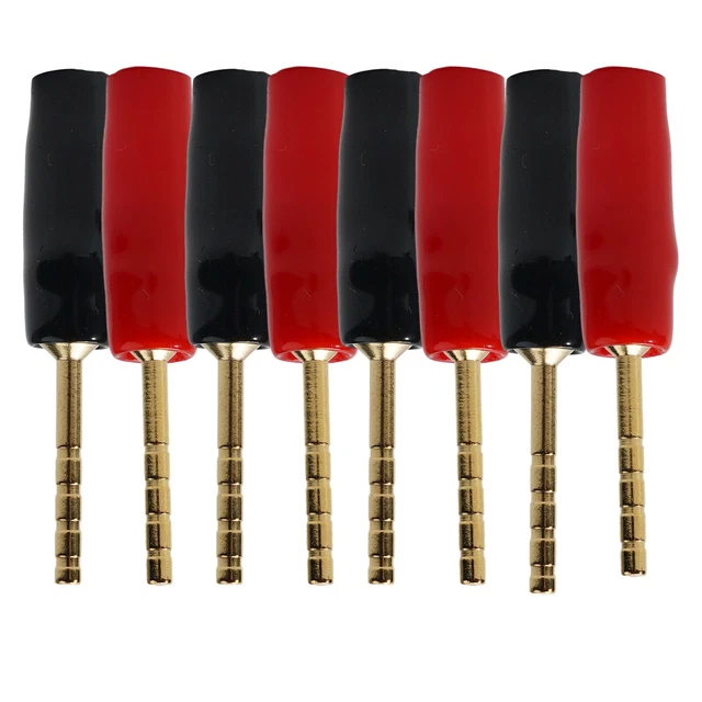 10 Connettori Proiettile Oro 4 Mm: Basso Profilo, Per Batterie Lipo RC, Spine Banana