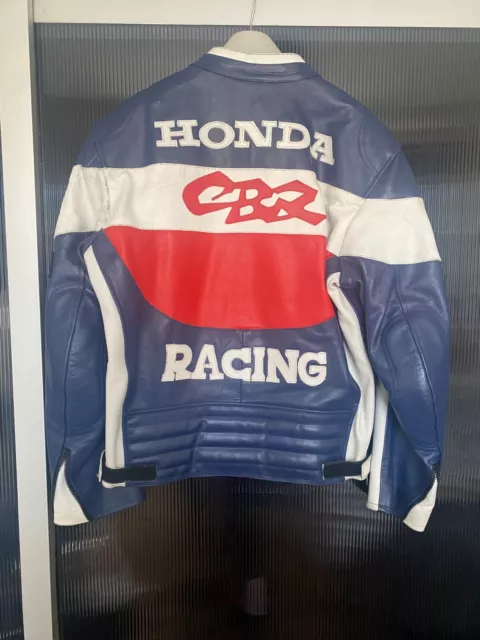 Vintage 90s Honda CBR Motorcycle Racing Jacket L excellent condition 2