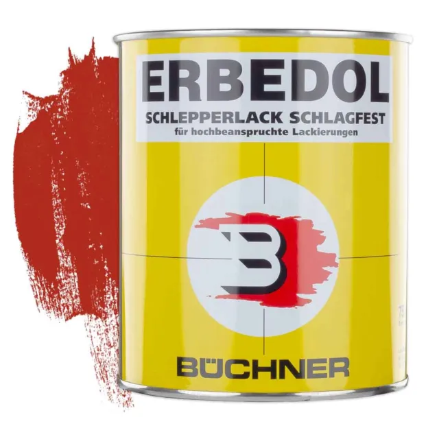 ERBEDOL Schlepperlack MB Trac rot RAL 3000 0,75 Liter Schlepper Lack NEU