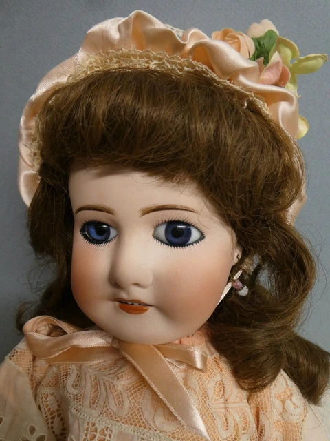 POUPÉE ANCIENNE: TRÈS belle et grande Jumeau bouche ouverte taille 13