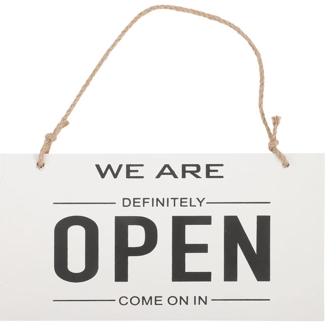 OPEN CLOSED SHOP Sign Large Double-sided Rustic Decor £14.15 - PicClick UK