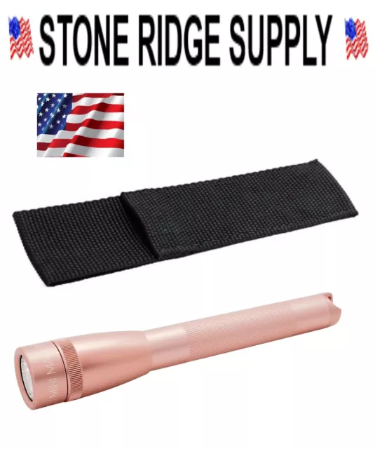 NEW ROSE GOLD MAGLITE SP2PSVH Mini Mag 2-Cell LED PRO Flashlight 332 Lumens USA