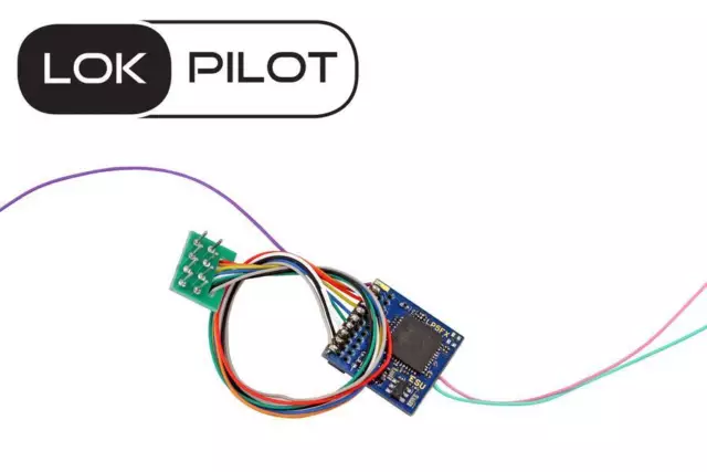 ESU 59220 LokPilot 5 Fx Funktionsdecoder DCC, 8-pin NEM652, Spurweite H0, 0