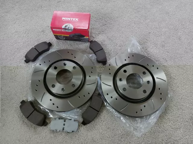 CITROEN DS3  09-15 FRONT BRAKE DISCS 266mm Peugeot Vauxhall MTEC1118