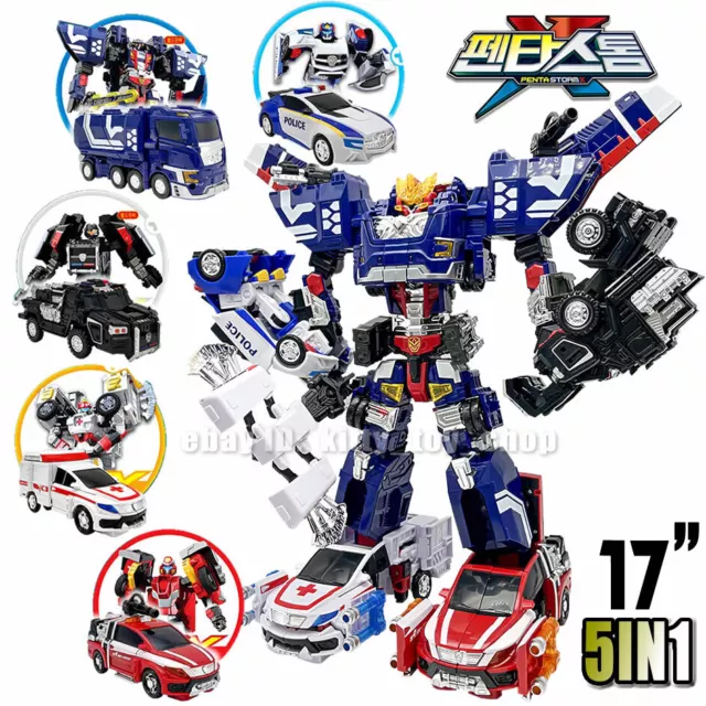 Hello Carbot Returns PENTA STORM X 5 Robots Figura Combinador Modelo Coche Niños Juguete