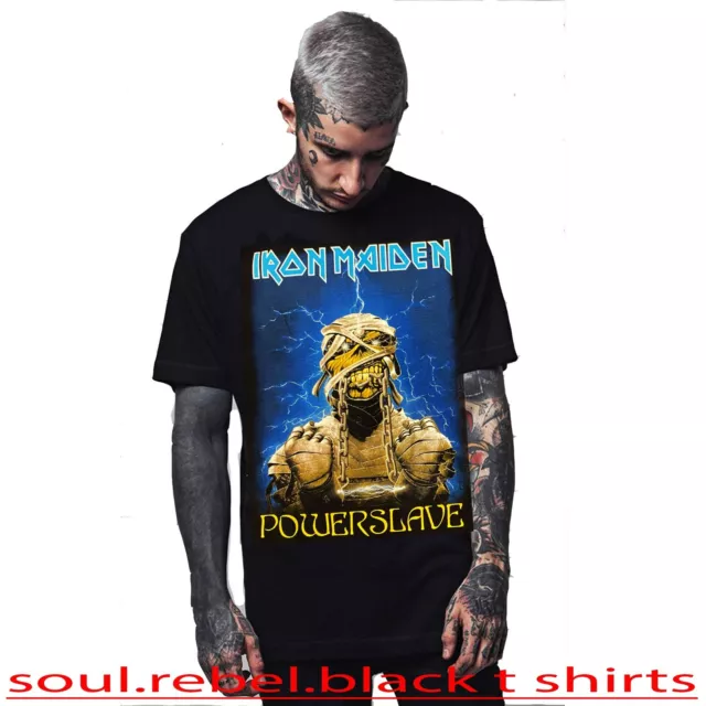 Iron Maiden Power Slave Hard  Punk Rock  T Shirts