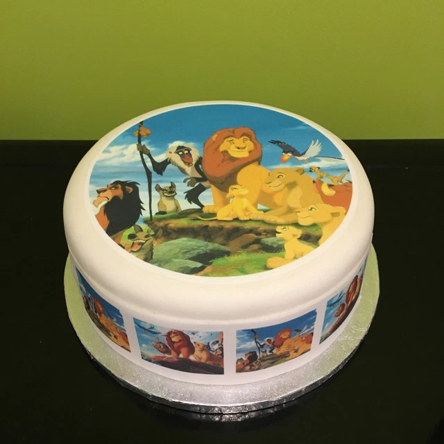 LION KING PRECUT Edible Icing Cake Topper or Ribbon 02 £5.00 PicClick UK