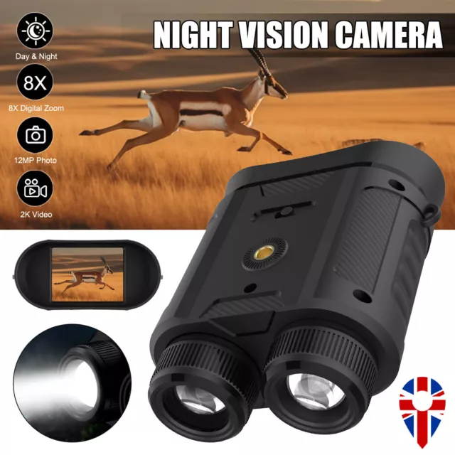 Goggles Digital Night Vision Binoculars Device 2K/1080P 3W Infrared Night Vision