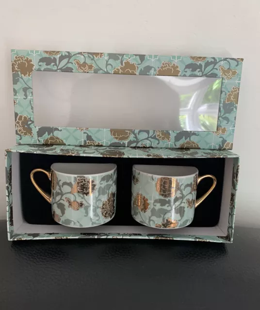 Victoria And Albert Decadence Series Boxed Set Of 2 x 150ml Espresso Mugs BNIB