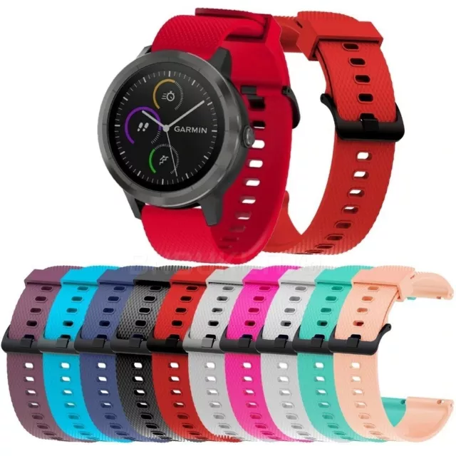 For Various Garmin SmartWatches Silicone Fitness Wrist Band Watch Strap