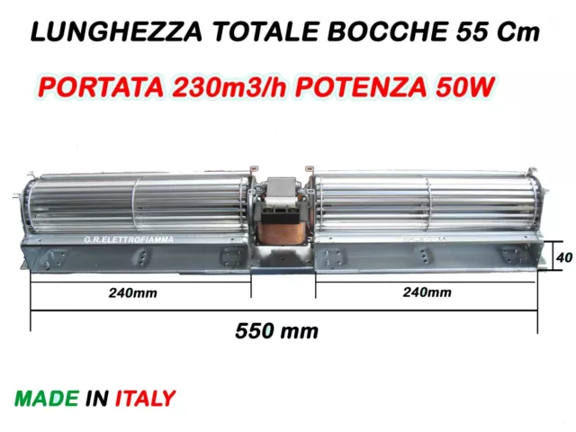 Ventola Ventilatore Tangenziale Per Stufe A Pellet Palazzetti Ecofire 1 L55 Cm