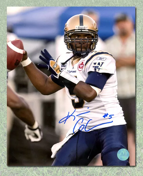 Kevin Glenn Winnipeg Blue Bombers Autographed CFL 8x10 Photo