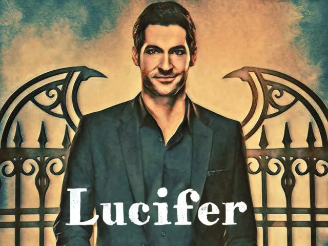 Lucifer series tv ACEO print 2.5x3.5 inch limit edition