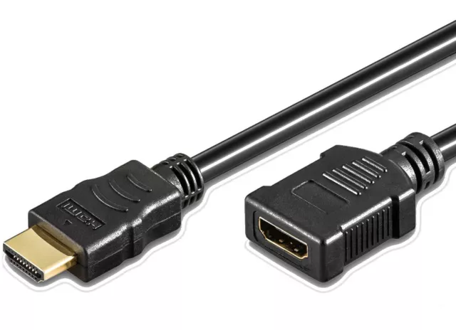 1m m HDMI Kabel Verlängerung Verlängerungskabel Ethernet Premium 4K UHD 2160p ✨