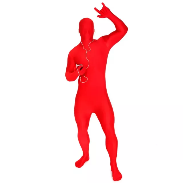 Adult MSUIT by Morphsuits Red Second Skin Halloween Fancy Dress Costume M-XXL