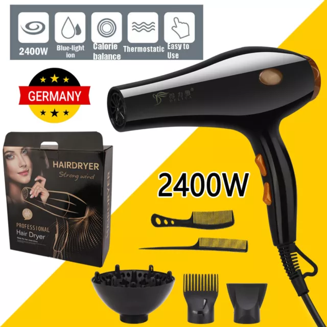 Profi Haartrockner Haarföhn Föhn 2400W Fön Trockner Haare Dryer Haarfön Diffusor