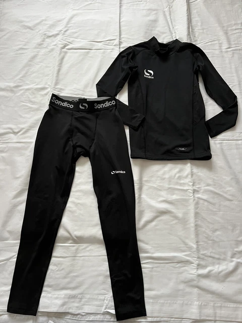 Sondico Set Strato Base Calcio Bambini Nero 9-10 Anni