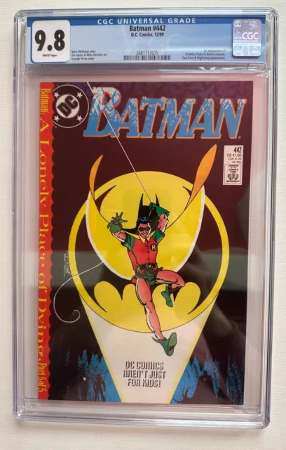 Batman #442 CGC 9.8 (1989) 1st App of Tim Drake as Robin 🔥 POP 506 Perfect 4 SS