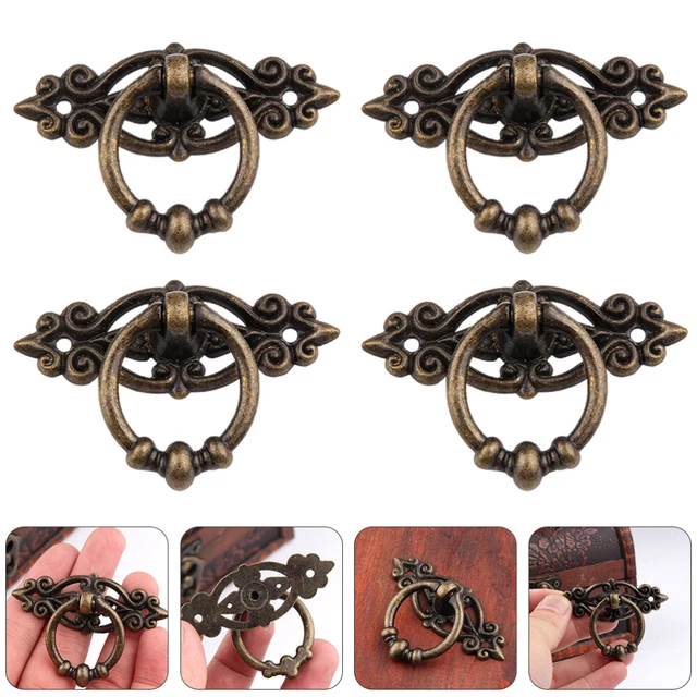 5 Sets Cupboard Handle Cabinet Knobs Ring Dresser Drawers Kitchen Cabinet