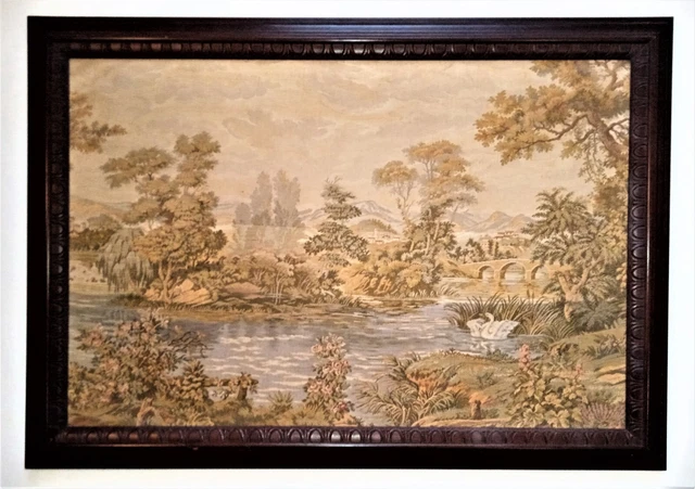 Tapisserie (Arazzo) "Donne Al Mare" - Fin Du 19ème Siècle, Signé A. Borsari Da Giuliano