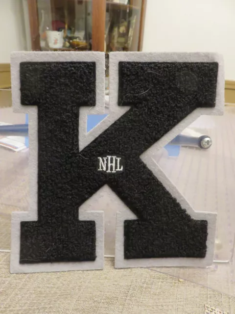 "K" With "Nhl" In The Center "Fuzzy" Cloth Patch