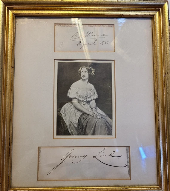 Jenny Lind Autograph  " The Swedish Nightingale " Dated 1831
