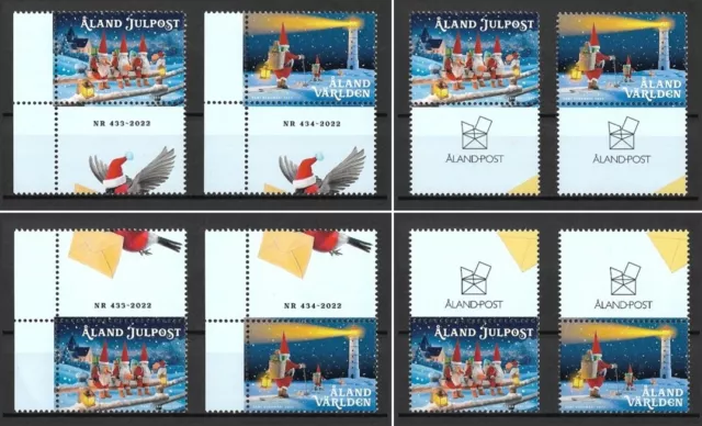 Aland Mi.Nr. 530-531** (2022) postfrisch/Weihnachten