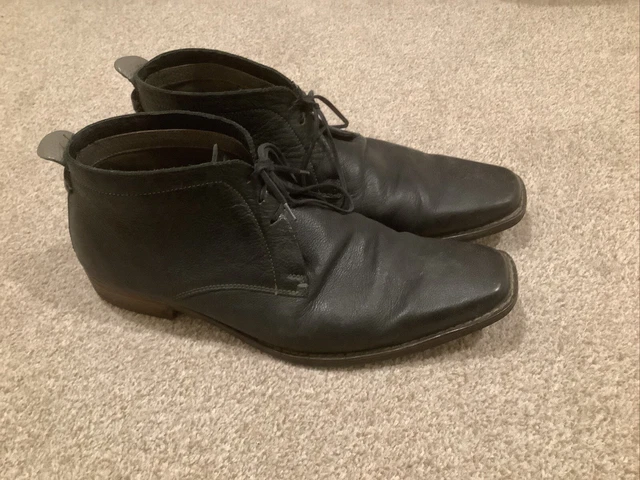 MEN S TED BAKER Dark Brown Lace Up Boots Size 10 14.99 PicClick UK