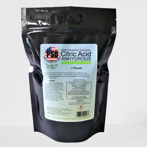 1Lb Citric Acid (Anhydrous) Granular High-Quality Fcc/Usp Grade 100%Pure Non-Gmo