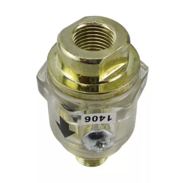 In-Line 1/4" Air Compressor Tool Mini Oiler Lubricator In line Oil Lubricati F❤J