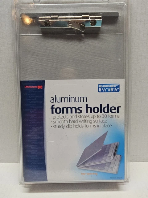 Side Loading Aluminum Holder for Forms 5 2/3 x 9 1/2 Inches, Officemate - New