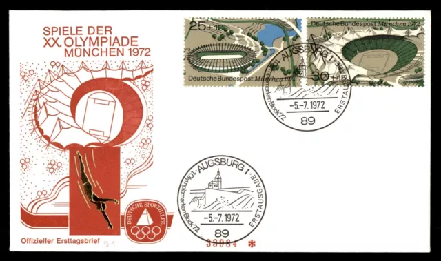 Mayfairstamps Germany FDC 1972 Olympics Munchen Stadiums Combo First Day Cover a