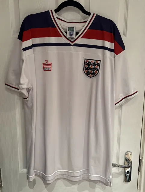 **England 1980-84 Home Shirt - Spain 1982 - XXL - Retro Score Draw 7 Keegan**