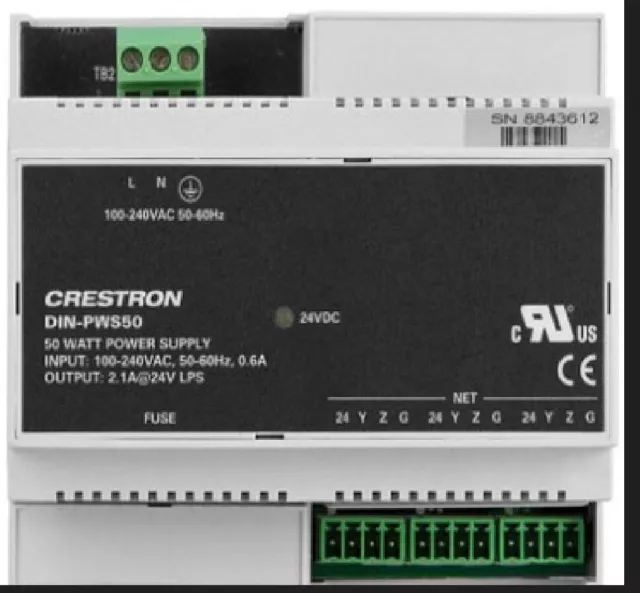 Crestron Cresnet DIN-PWS50 Power Supply 50W din Rail