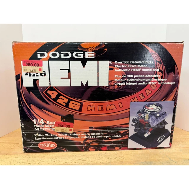 TESTORS DODGE 426 Hemi V-8 High Performance Engine Model w/ Sound Chip ...