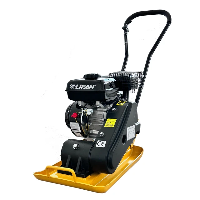 EPA Engine 196cc Walk-Behind Vibration Plate Compactor Dirt Rammer w/ wheels