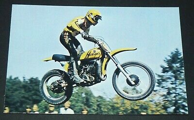 #49 Roger Decoster Pilote Motocross Carte Cpa Grand Prix Vanderhout Fks 1976