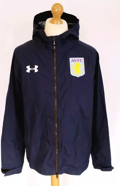 Aston Villa Under Armour Storm Waterproof Football Jacket Large Mens Vgc