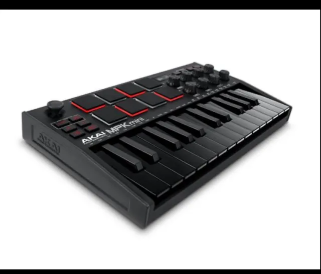 Controlador de teclado Akai MPK Mini MK3 25 teclas - negro