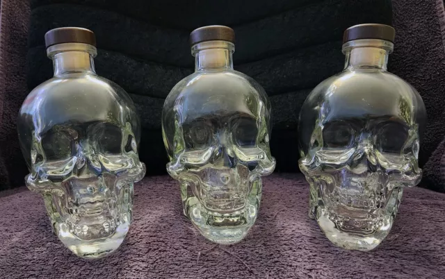 Crystal Head Vodka Skull Bottle w/Original Stopper Dan Akroyd Collectible - Lot