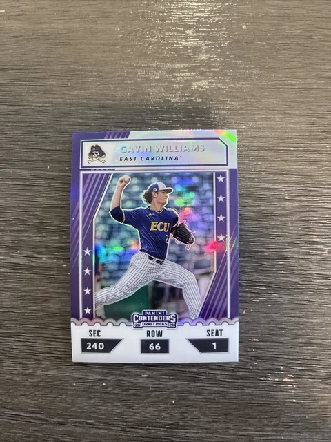 2021 Panini Elite Extra- College Tickets Silver Prizm-Gavin Williams  #CTO-GW